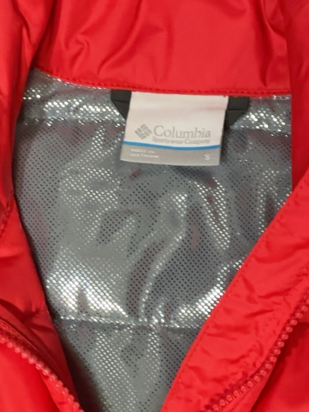 Columbia Women’s S Red Omni-Heat Long Puffer Coat Full Zip - Picture 4 of 12